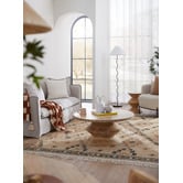 Temple &amp; Webster Axis Round Mango Wood Coffee Table