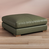 Temple &amp; Webster Haven Genuine Leather Ottoman