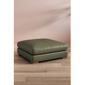 Temple &amp; Webster Haven Genuine Leather Ottoman
