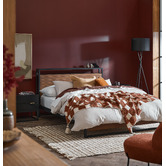Temple &amp; Webster Natural Venkata King Bed with USB Port