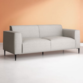 Temple &amp; Webster Natural Rhys 3 Seater Upholstered Sofa