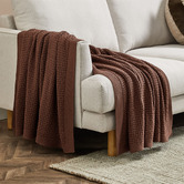 Temple &amp; Webster Hand-Knitted Cotton Single Throw