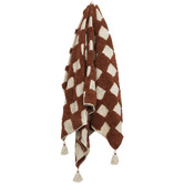Temple &amp; Webster Checkerboard Darcy Cotton Single Throw