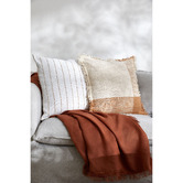 Temple &amp; Webster Elka Hand-Loomed Cotton Cushion