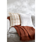 Temple &amp; Webster Elka Hand-Loomed Cotton Cushion