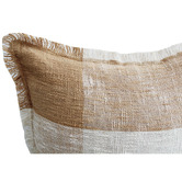 Temple &amp; Webster Reese Hand-Loomed Cotton Slub Cushion