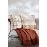 Temple &amp; Webster Romie Hand-Loomed Cotton Cushion