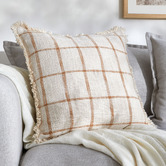 Temple &amp; Webster Romie Hand-Loomed Cotton Cushion