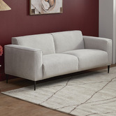 Temple &amp; Webster Natural Rhys 3 Seater Upholstered Sofa