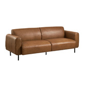 Temple &amp; Webster Bailey 3 Seater Genuine Leather Sofa