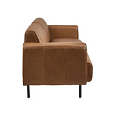 Temple &amp; Webster Bailey 3 Seater Genuine Leather Sofa
