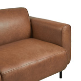 Temple &amp; Webster Bailey 3 Seater Genuine Leather Sofa