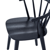 Temple &amp; Webster Aurora Spindle Solid Rubberwood Dining Chairs