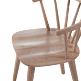 Temple &amp; Webster Aurora Spindle Solid Rubberwood Dining Chairs