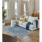 Temple &amp; Webster Blue Rayie Area Rug