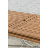 Temple &amp; Webster Lanai Eucalyptus Wood Outdoor Dining Table