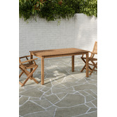 Temple &amp; Webster Lanai Eucalyptus Wood Outdoor Dining Table