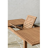 Temple &amp; Webster Lanai Eucalyptus Wood Outdoor Extendable Dining Table