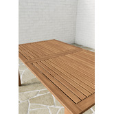Temple &amp; Webster Lanai Eucalyptus Wood Outdoor Extendable Dining Table
