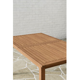 Temple &amp; Webster Lanai Eucalyptus Wood Outdoor Extendable Dining Table