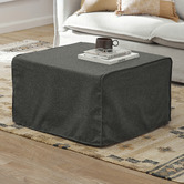 Temple &amp; Webster Rubix Convertible Ottoman Sofa Bed with Slipcover