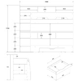 Temple &amp; Webster Castel Single Bunk Bed with Shelves