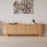 Temple &amp; Webster Cannes Curved Entertainment TV Unit