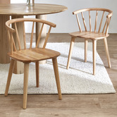 Temple &amp; Webster Aurora Spindle Dining Chairs