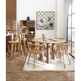 Temple &amp; Webster 65cm Larsen Rubberwood Barstools