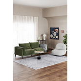 Temple &amp; Webster Terry 3 Seater Velvet Sofa