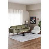 Temple &amp; Webster Landis 3 Seater Genuine Leather Sofa