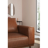 Temple &amp; Webster Landis 3 Seater Genuine Leather Sofa