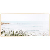 Temple &amp; Webster Tropical Shore Framed Canvas Wall Art