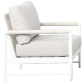 Temple &amp; Webster 5 Seater White Amalfi Outdoor Lounge Set