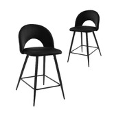 Temple &amp; Webster 65cm Sophia Velvet Barstools