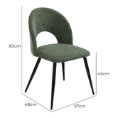 Temple &amp; Webster Sophia Chenille Dining Chairs