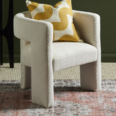 Temple &amp; Webster Pomaire 3 Legged Boucle Occasional Chair
