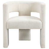 Temple &amp; Webster Pomaire 3 Legged Boucle Occasional Chair