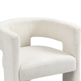 Temple &amp; Webster Pomaire 3 Legged Boucle Occasional Chair