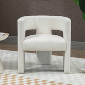 Temple &amp; Webster Pomaire 3 Legged Boucle Occasional Chair