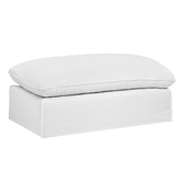 Temple &amp; Webster Jude Slipcover Ottoman