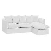 Temple &amp; Webster Montauk Slipcover Reversible Chaise Sofa &amp; Armchair Set