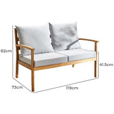 Temple &amp; Webster 6 Seater Almora Outdoor Lounge Dining Set