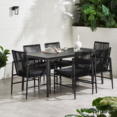 Temple &amp; Webster Amalfi Aluminium Outdoor Dining Table
