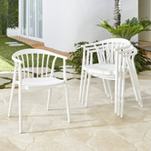 Temple &amp; Webster Spindle Outdoor Dining Chairs