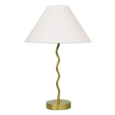 Temple &amp; Webster Lyon Metal Wave Table Lamp