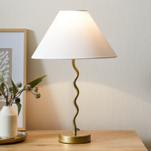 Temple &amp; Webster Lyon Metal Wave Table Lamp