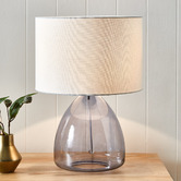 Temple &amp; Webster 42cm Oslo Glass Table Lamp