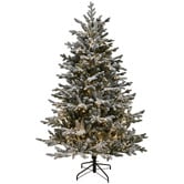 Temple &amp; Webster Canadian Fir Snow Flocked Christmas Tree