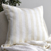 Temple &amp; Webster Stripe Rylee Linen Cushion